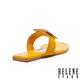 拖鞋 HELENE SPARK 細緻質感水鑽裝飾全真皮拖鞋－黃 product thumbnail 4