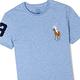Polo Ralph Lauren 年度熱銷刺繡彩大馬圓領素面短袖T恤-藍色 product thumbnail 2