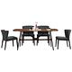 漢妮Hampton華倫6尺餐桌椅組-1桌4椅-180x90x75cm product thumbnail 2