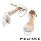 涼鞋 MELROSE 質感奢華水鑽踝帶美型高跟涼鞋－銀 product thumbnail 5