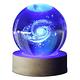 iSFun 雕刻水晶球 實木療癒擺飾造型夜燈 16彩款2色可選 product thumbnail 2