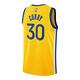 Nike 球衣 NBA Swingman Jersey 男款 金州 勇士隊 30號 Curry 籃球 黃 藍 CV9477-729 product thumbnail 3