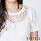 JESSICA - 珠飾造型簍空短袖上衣（白） product thumbnail 6