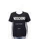 MOSCHINO 品牌LOGO印花黑色棉質T恤 product thumbnail 2