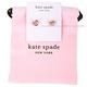 Kate Spade LOVES ME KNOT 扭結愛心針式耳環 (玫瑰金) product thumbnail 3