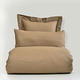 Cozy inn 簡單純色-咖啡-200織精梳棉床包(雙人) product thumbnail 2