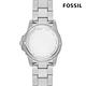 【FOSSIL】Blue 撞色搶眼潛水手錶 銀色不鏽鋼鍊帶 42MM LE1156 product thumbnail 4