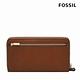 FOSSIL Liza 真皮拉鍊式長夾-蛇紋拼接 SL8250888 product thumbnail 5