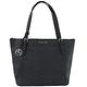 MICHAEL KORS JET SET 小LOGO PVC拉鍊托特包(深藍) product thumbnail 2