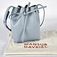 Mansur Gavriel 光滑小牛皮斜背MINI MINI水桶包-粉藍色 product thumbnail 8