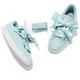 Puma 休閒鞋 Suede Heart 女鞋 復古 麂皮 緞帶 蝴蝶結 雷哈娜 女 湖水綠  36521003 product thumbnail 7