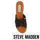 STEVE MADDEN-DANNIE 實搭簡約編織交叉粗跟拖鞋-黑色 product thumbnail 6