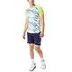 Asics [2051A303-100] 男 T恤 短袖上衣 排球 運動 輕量 快乾 亞瑟士 白藍 螢黃 product thumbnail 7