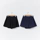 【Dailo】假圍裹式設計-女短褲裙 素色 藍 黑(二色/版型合身) product thumbnail 6