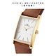 Daniel Wellington DW Bound 32x22mm 經典摩登棕色皮革方錶-白錶盤-香檳金框 product thumbnail 3