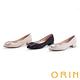 ORIN 方釦尖頭格紋毛呢低跟鞋 粉色 product thumbnail 7