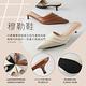 山打努SANDARU-穆勒鞋 尖頭壓摺設計細跟拖鞋-黑 product thumbnail 7