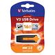 Verbatim 威寶 V3 16GB USB3.0 高速隨身碟(黑橘) product thumbnail 2