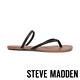 STEVE MADDEN-ENJOY 清涼一夏 精緻縫線鬆緊繞帶人字平底涼鞋-黑色 product thumbnail 3