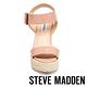 STEVE MADDEN-SANTORINI 一字草編楔型高跟涼鞋-粉紅 product thumbnail 3