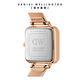 Daniel Wellington DW 手錶 Quadro Studio 22X22mm 復古鋼琴錶鍊方型腕錶-白錶盤-玫瑰金 DW00100517 product thumbnail 7