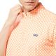 【Lynx Golf】男款吸汗速乾機能滿版形狀造型印花Lynx字樣繡花短袖立領POLO衫/高爾夫球衫-螢光橘色 product thumbnail 7
