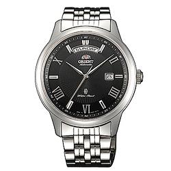 ORIENT 東方錶 WILD CALENDAR系列 寬幅日曆機械錶 鋼帶款 黑色
