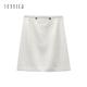JESSICA - 白色經典優雅斜紋軟呢甜美A型短裙 product thumbnail 5