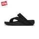 【FitFlop】SLING MENS WATER-RESISTANT PERF TOE-POST SANDALS透氣淺水布夾腳涼鞋-男(黑色/霓虹橙) product thumbnail 3