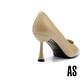 高跟鞋 AS 極簡美學純色羊皮美型尖頭高跟鞋－米 product thumbnail 4