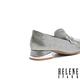 低跟鞋 HELENE SPARK 復古時髦金屬感白鑽樂福低跟鞋－銀 product thumbnail 4
