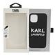 KARL LAGERFELD卡爾塗鴉英字LOGO Iphone 12/12 PRO手機殼(黑) product thumbnail 5