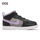Nike 學步鞋 Jordan 1 Mid ALT SE TD 黑 紫 童鞋 幼童 喬丹 魔鬼氈 格紋 千鳥格 DO2492-015 product thumbnail 3