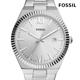 FOSSIL Scarlette 低調環刻質感女錶 銀色不鏽鋼錶帶 38 MM ES5300 product thumbnail 5