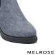 短靴 MELROSE 美樂斯 率性懷舊感拼接飛織高跟短靴－藍 product thumbnail 6