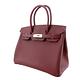 HERMES 愛馬仕BIRKIN EP防刮牛皮柏金包((30CM/棗紅55/金釦) product thumbnail 2