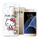 Hello Kitty 三星 Galaxy S7 5.1吋 浮雕彩繪透明軟殼(心愛凱蒂) product thumbnail 2