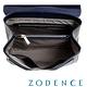 ZODENCE 義大利質鞣革系列旋木方鞍包(大) 深藍 product thumbnail 5