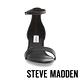 STEVE MADDEN-IRENEE 真皮一字繞踝粗跟涼鞋-黑色 product thumbnail 4