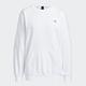 Adidas Word Sweatshirt [HM2809] 女 長袖 上衣 寬鬆 休閒 時尚 穿搭 白 product thumbnail 4