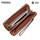 FOSSIL LOGAN 童趣拉鍊零錢袋RFID長夾-咖啡色 SL7915914 product thumbnail 3