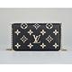 LV M80482 FELICIE POCHETTE壓印LOGO Monogram牛皮扣式三合一鏈帶斜背包(黑x米) product thumbnail 3