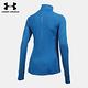 【UNDER ARMOUR】UA 女 Layered Up!半開襟長袖上衣 灰藍-人氣新品 product thumbnail 2