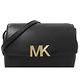 MICHAEL KORS MONTGOMERY 金屬MK牛皮翻蓋迷你斜背包(黑) product thumbnail 2