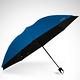 【TDN】降溫黑膠反向折傘 抗UV秒收傘晴雨傘自動收傘B7488_藏青藍 product thumbnail 2