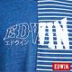 EDWIN 築地系列INDIGO拼接短袖T恤-男-拔洗藍 product thumbnail 7