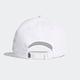 Adidas Bball 3S Cap Ct [FQ5411] 男女 老帽 鴨舌帽 棒球帽 六分割 經典款 防曬 白 product thumbnail 2