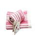 MORINO摩力諾 五星飯店級色紗彩條毛巾-粉紅條紋 product thumbnail 3