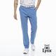 【Lynx Golf】男款彈性網布剪接側邊口袋款平口休閒長褲-藍色 product thumbnail 8