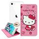 三麗鷗授權 Hello Kitty iPhone SE 2020/SE2 櫻花吊繩款彩繪側掀皮套 product thumbnail 2